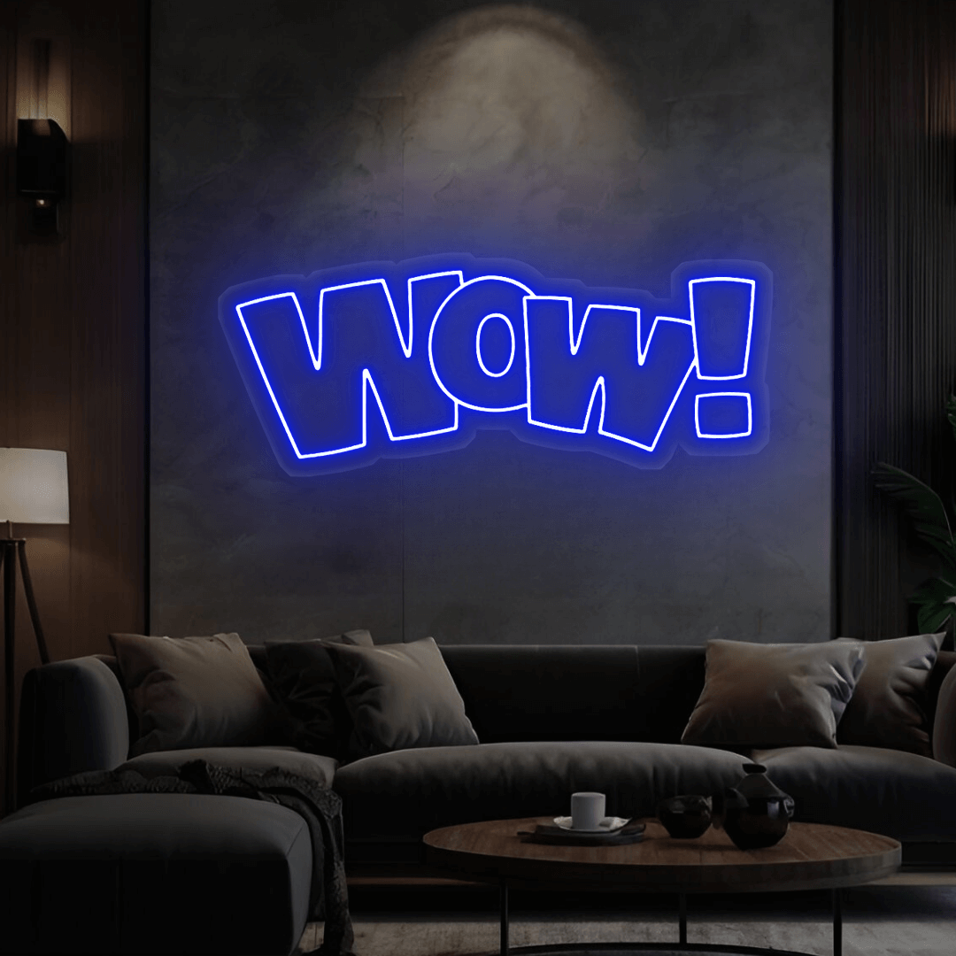Led Neonschild ''WOW''