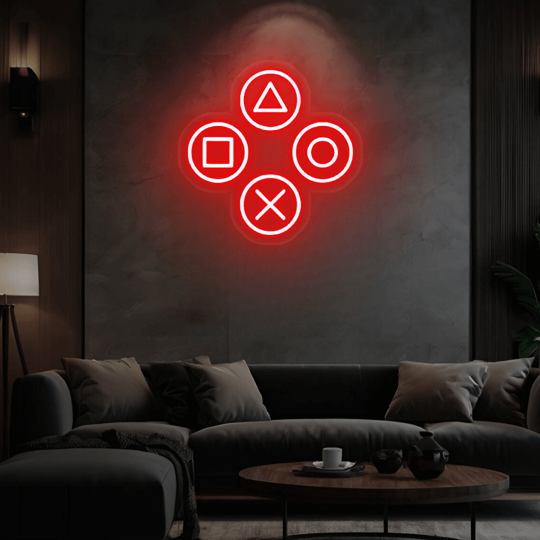 Led Neonschild ''Playstation Tasten''