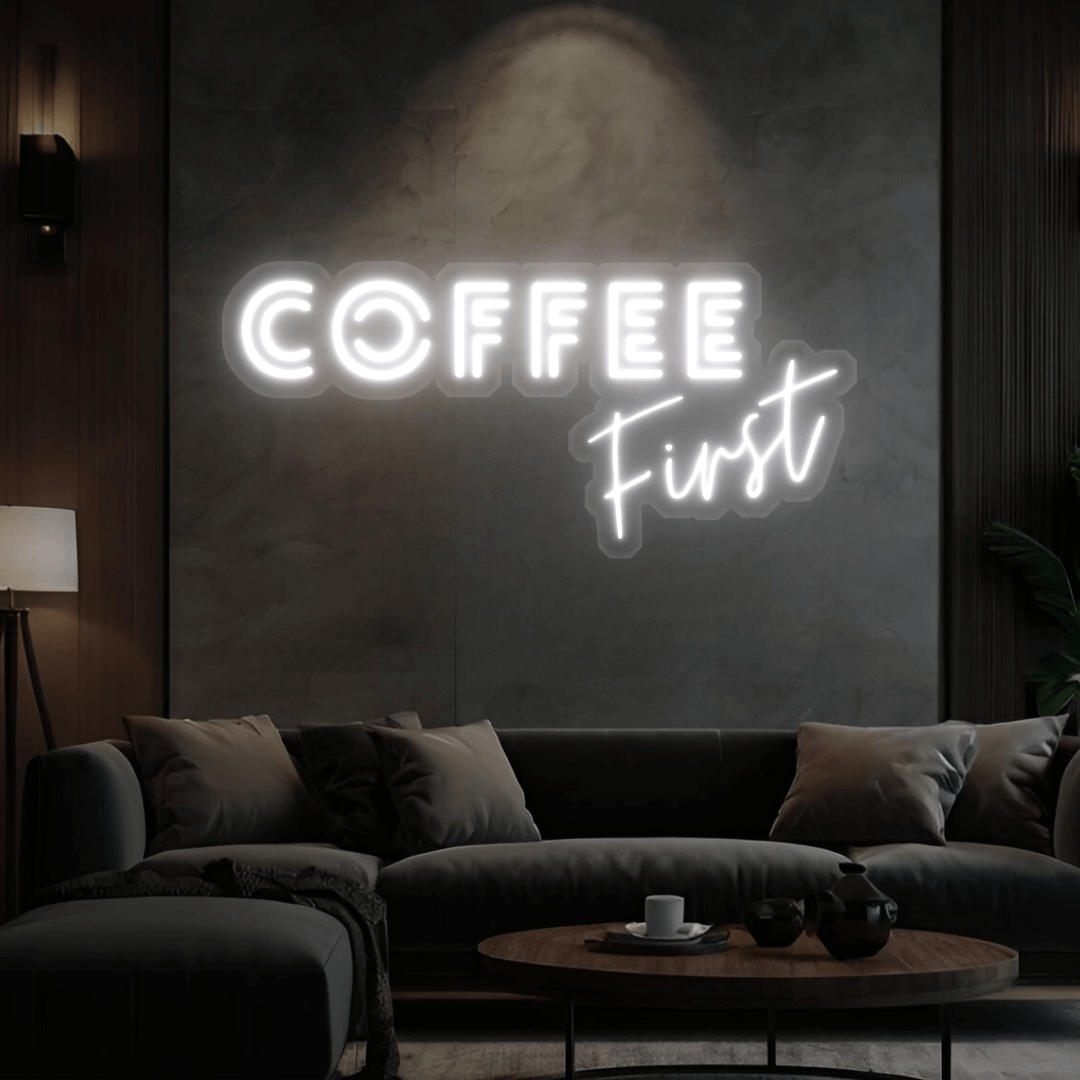 Led Neonschild ''Coffee First''
