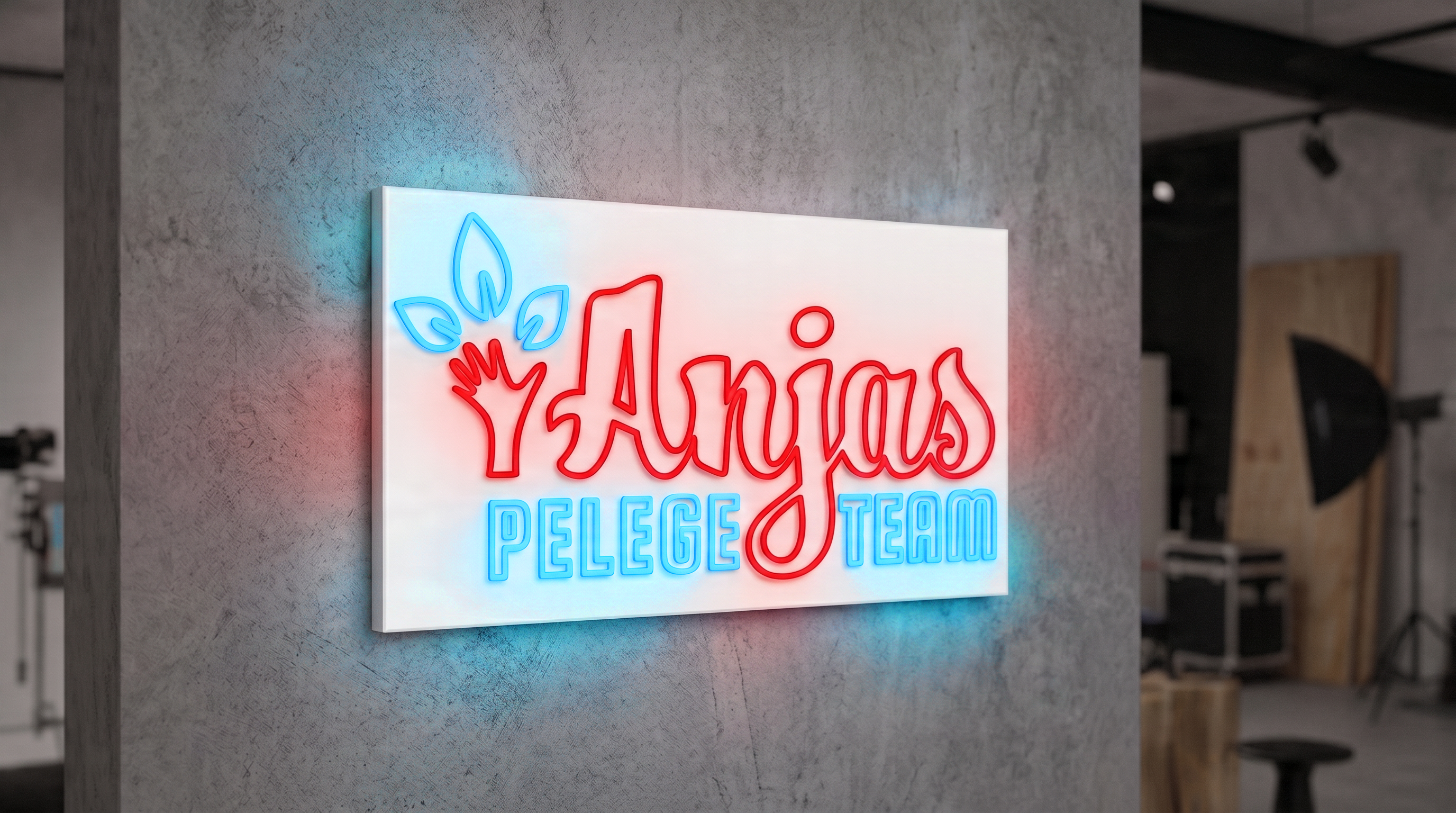 Individueller Neon-Eyecatcher für Anja