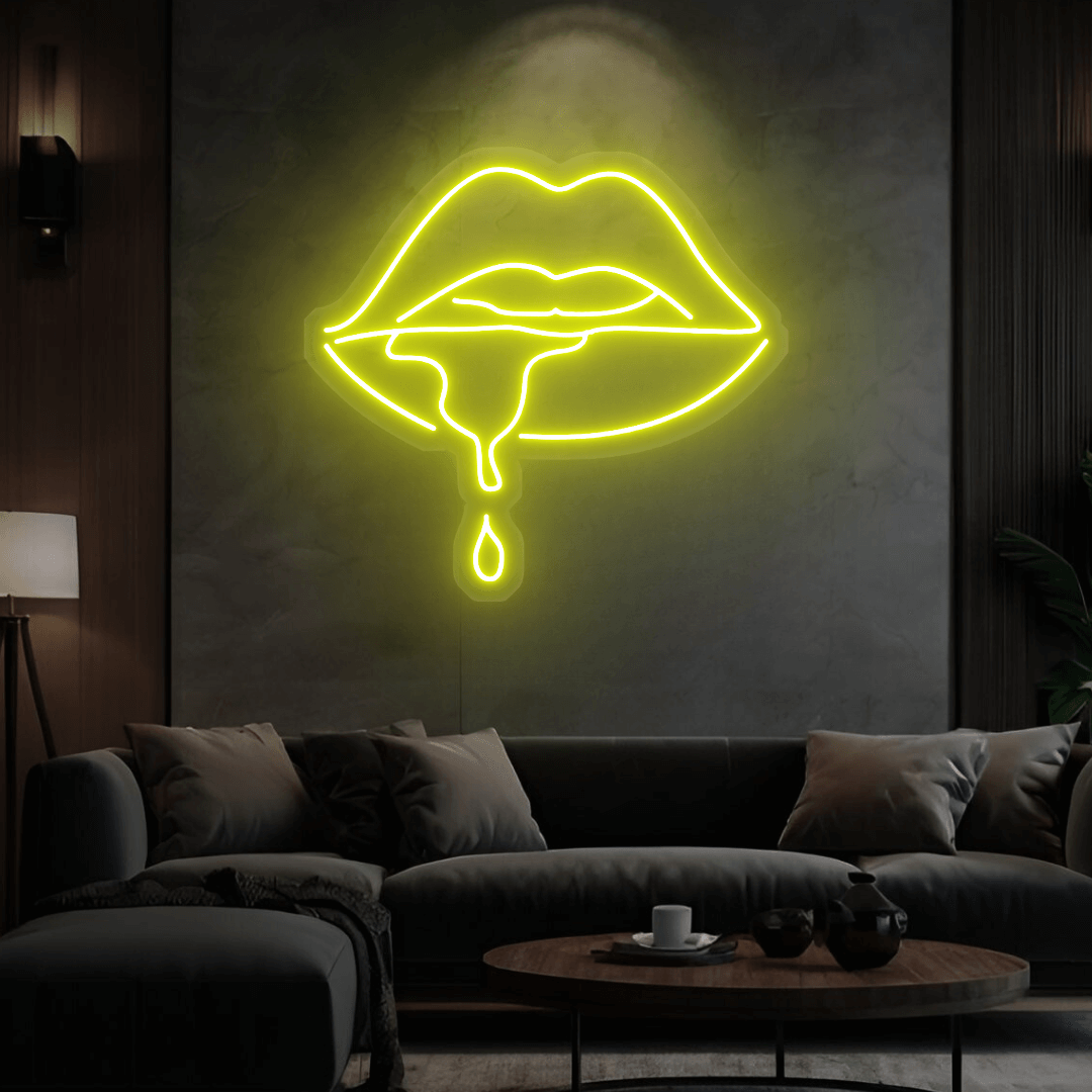 Led Neonschild ''Lippen''