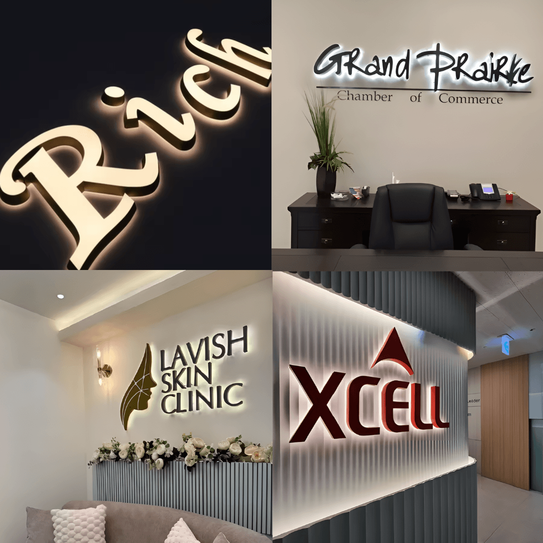 Personalisierte 3D Leuchtreklame für den Außen und Innenbereich deines Unternehmens