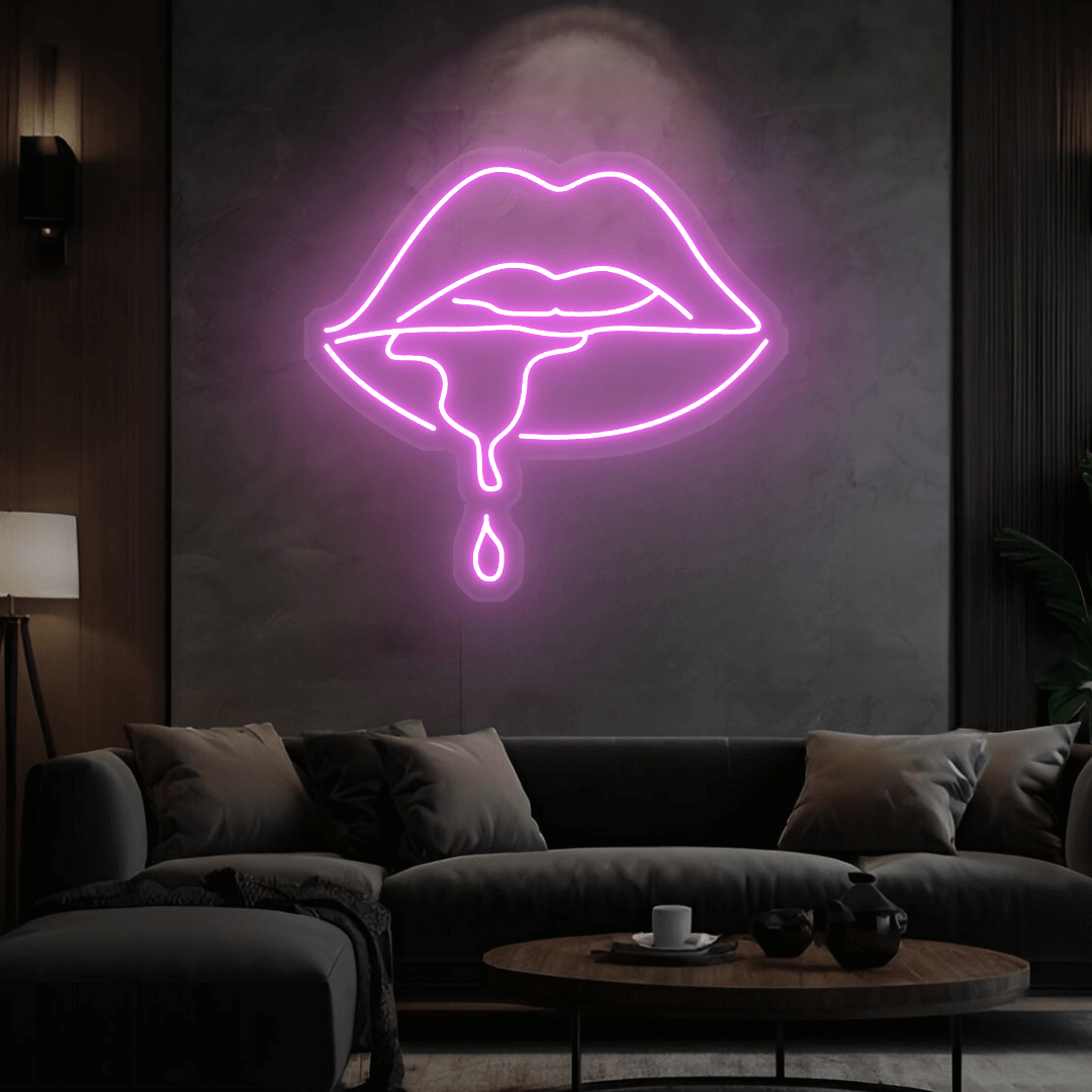 Led Neonschild ''Lippen''