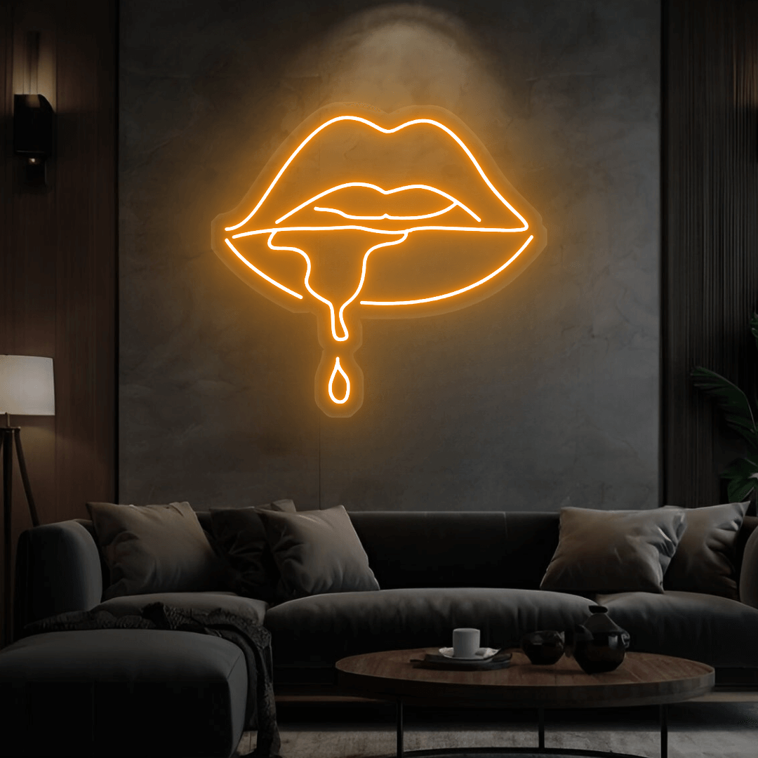 Led Neonschild ''Lippen''