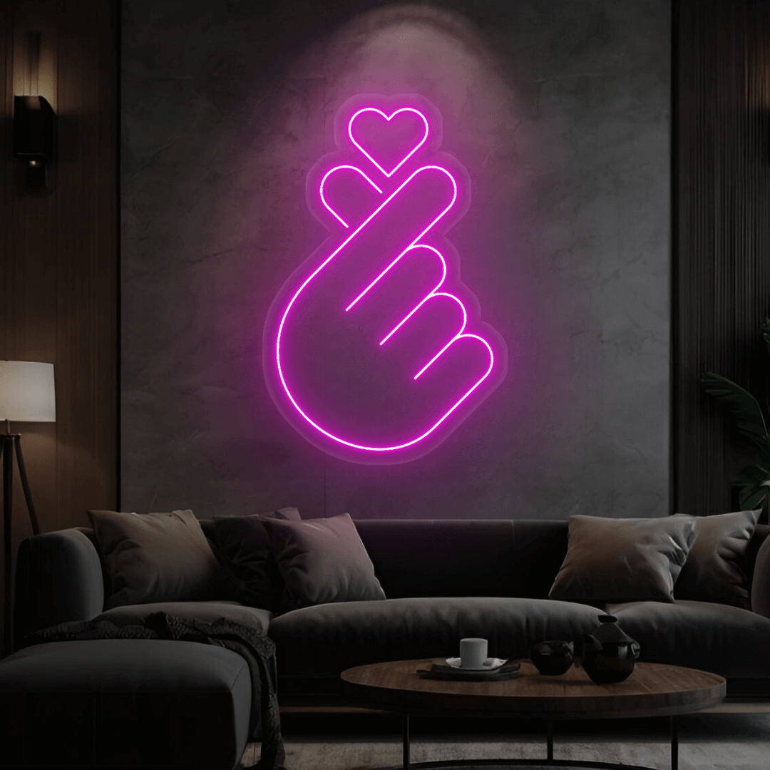 Led neonbord ''Love Hand'' 