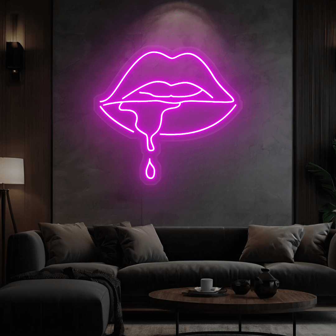 Led Neonschild ''Lippen''