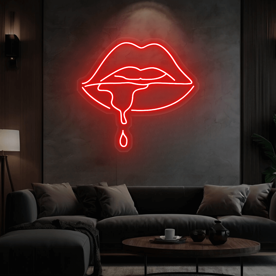 Led Neonschild ''Lippen''