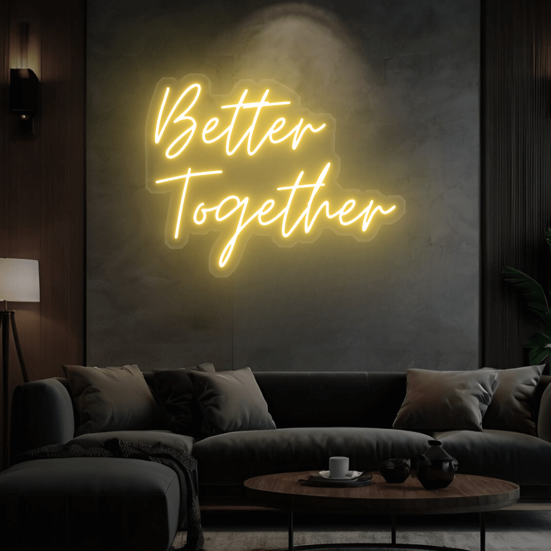 Led neonreclame 'Better Together' 
