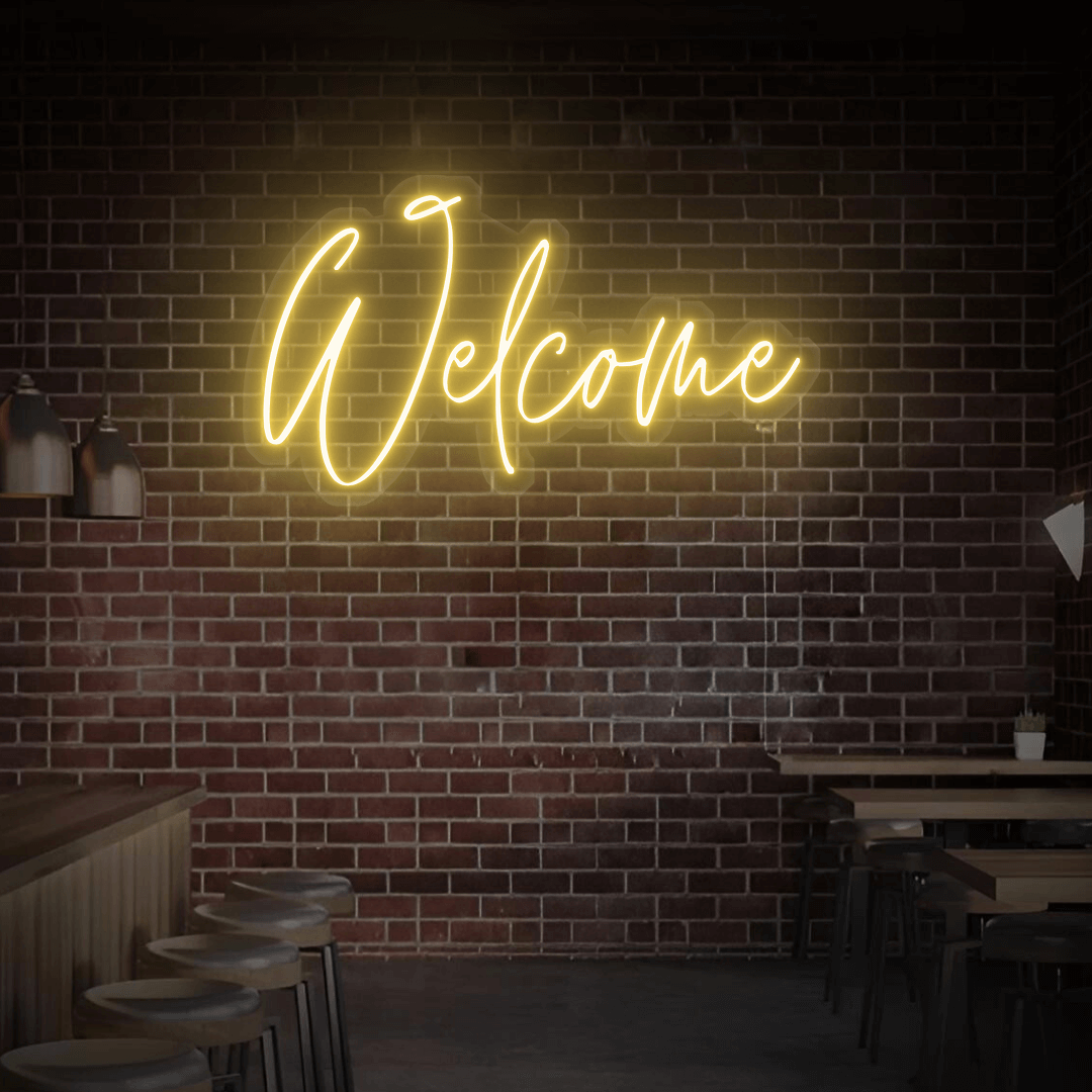 LED neonbord ''Welkom'' 