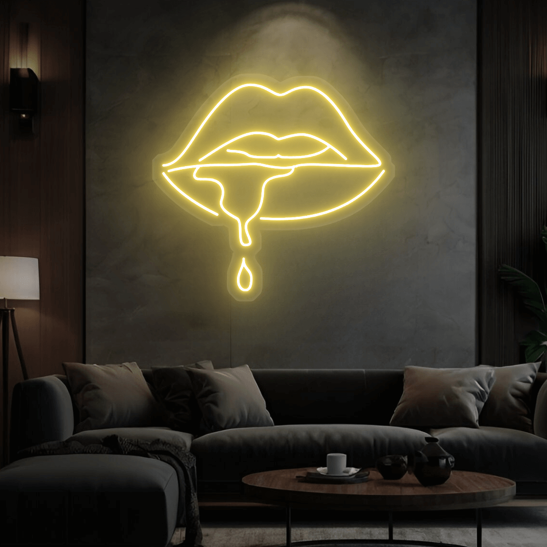 Led Neonschild ''Lippen''