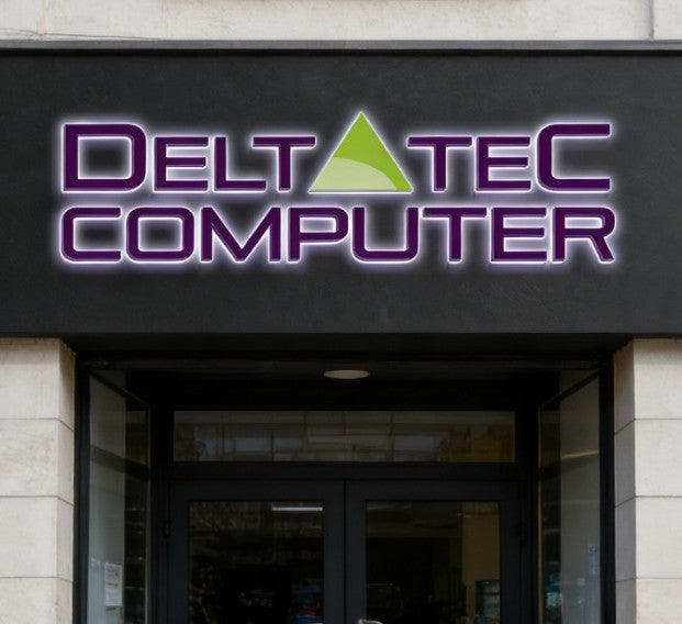 Individuelle Logoanfrage DeltaTec-Leuchtreklame