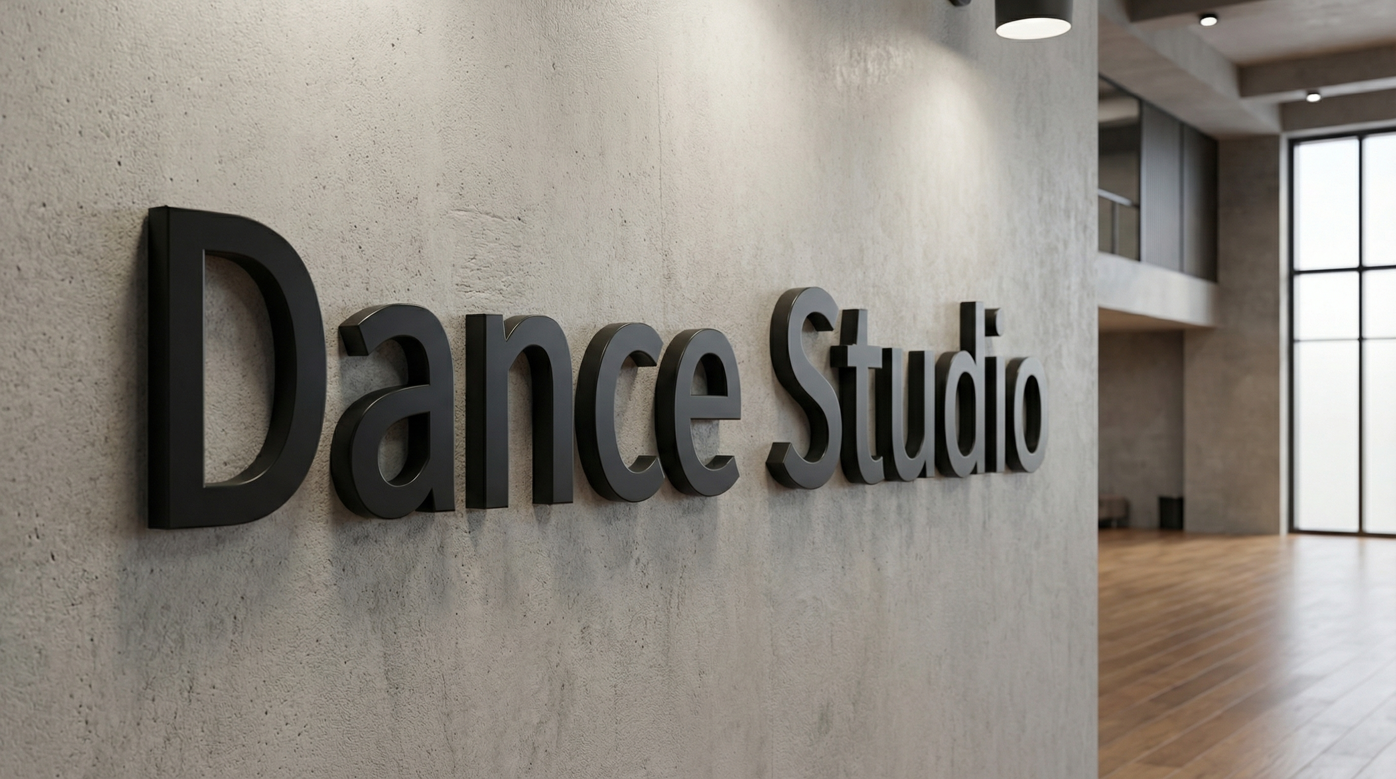 Individuelle Logoanfrage für Dance Studio Unbeleuchtet