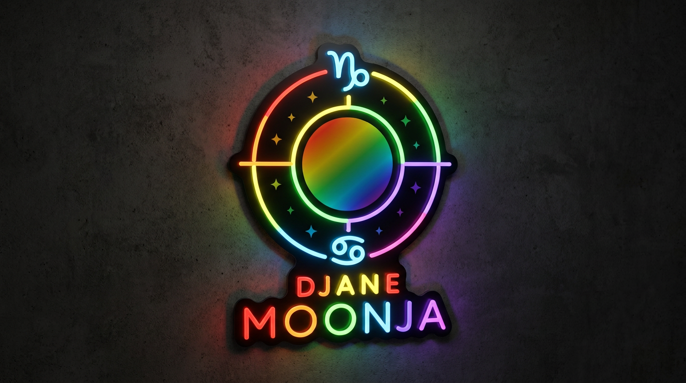 Individueller Neon-Eyecatcher für Djane Moonja