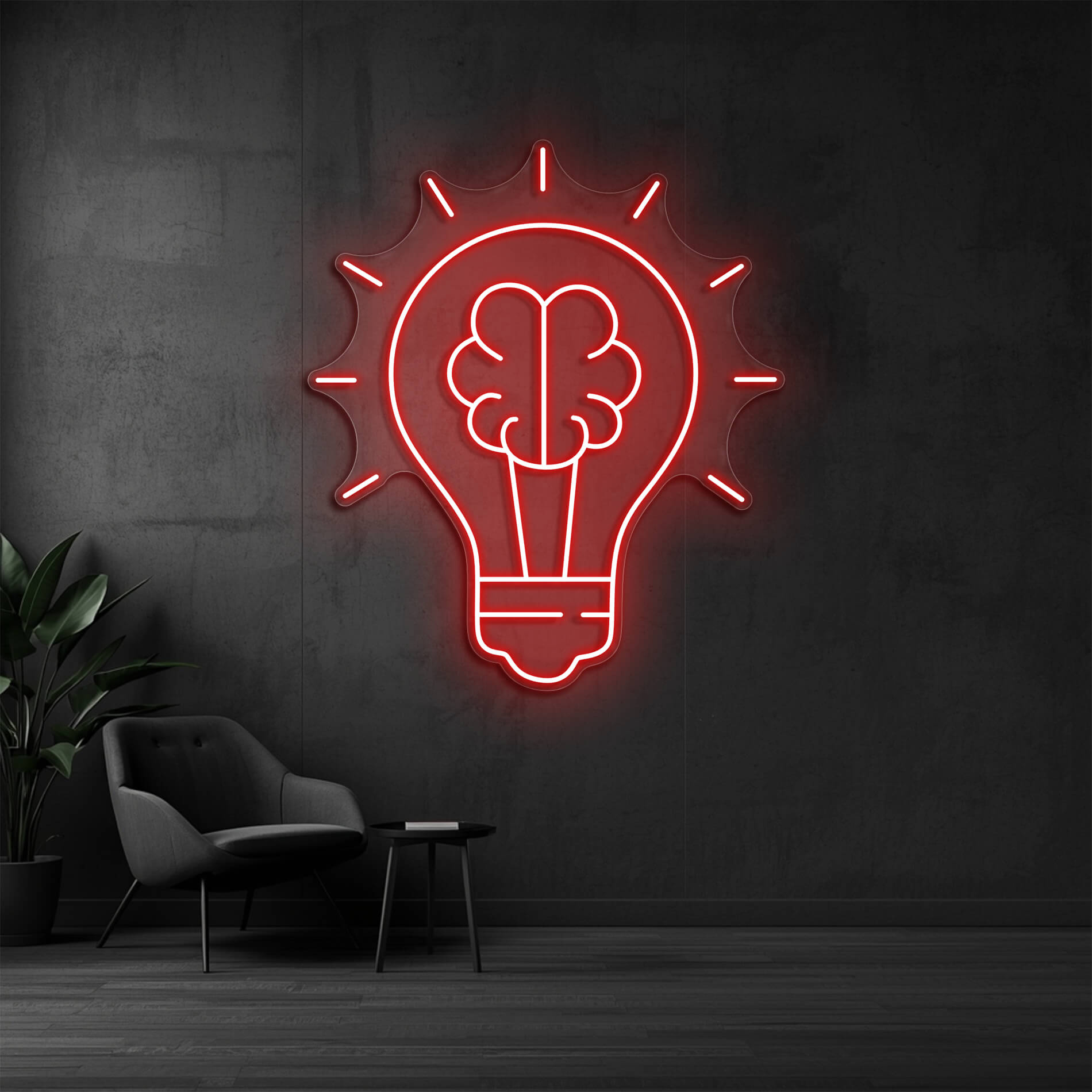 LED Neon Schild Idee in rot als dekorative Neonbeleuchtung für Events
