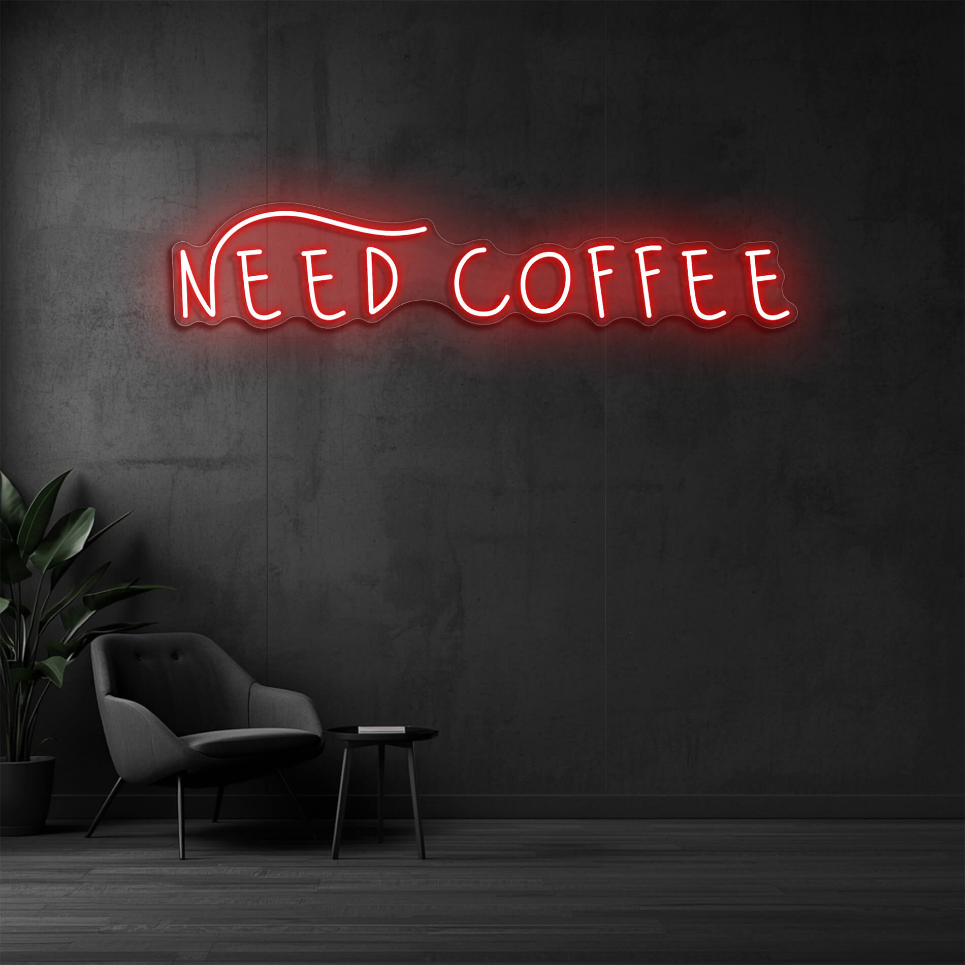 Need Coffee Neon Schild Café rot für Coffee Bars