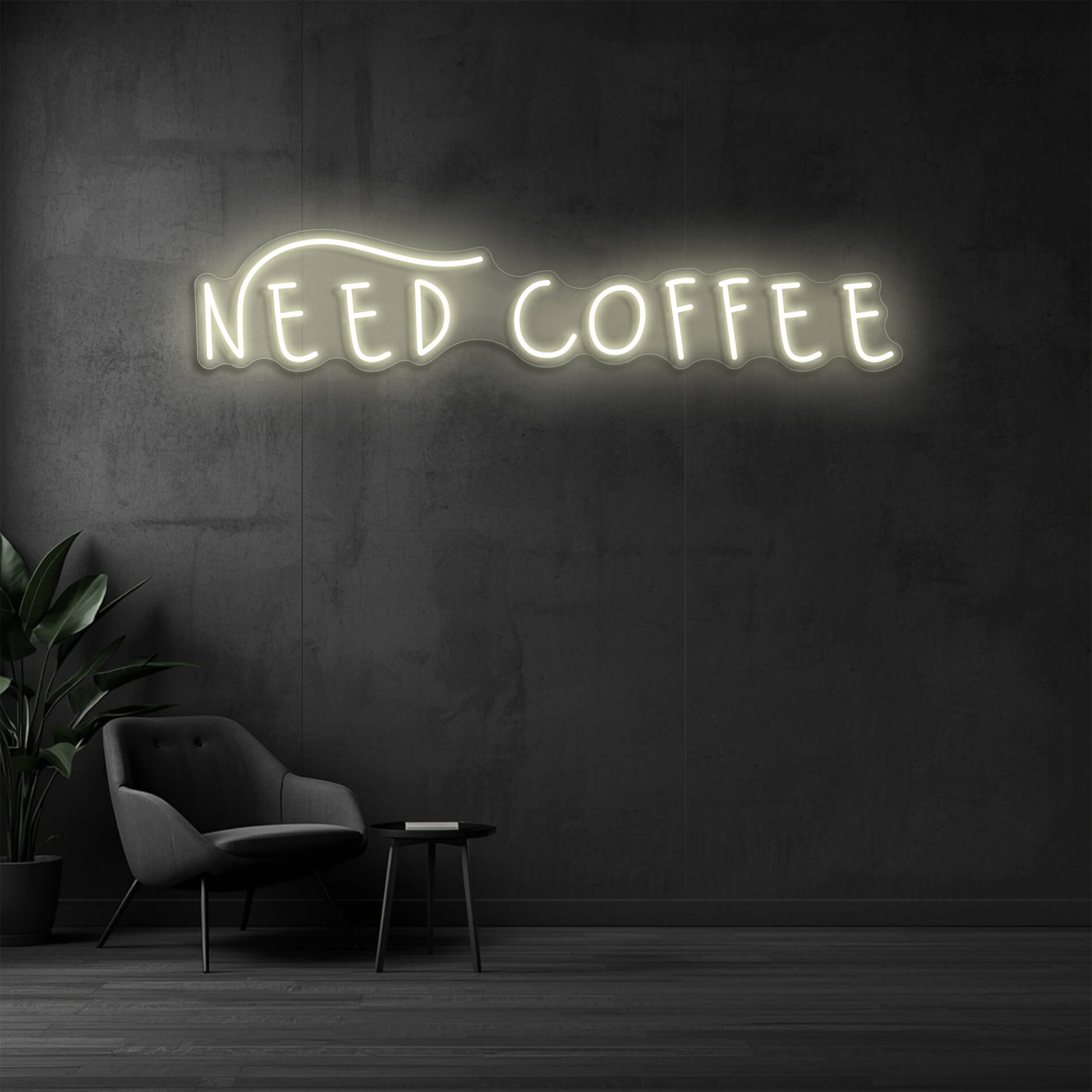 Need Coffee Neon Schild Café warmweiss für Kaffeebars
