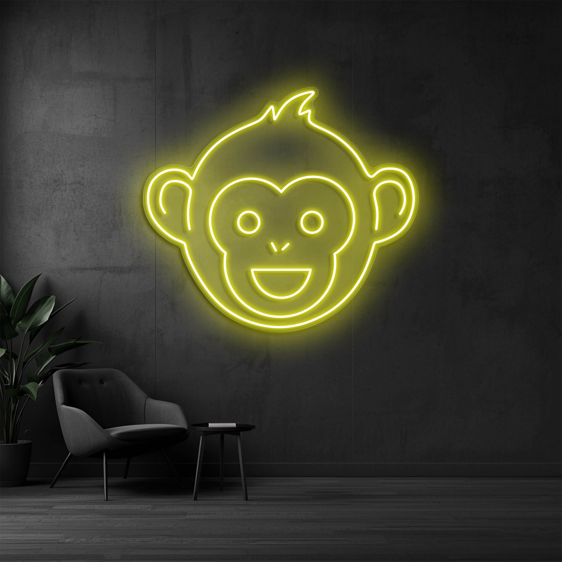 Neonmonki LED Neonschild als modernes Neonschild Wanddesign