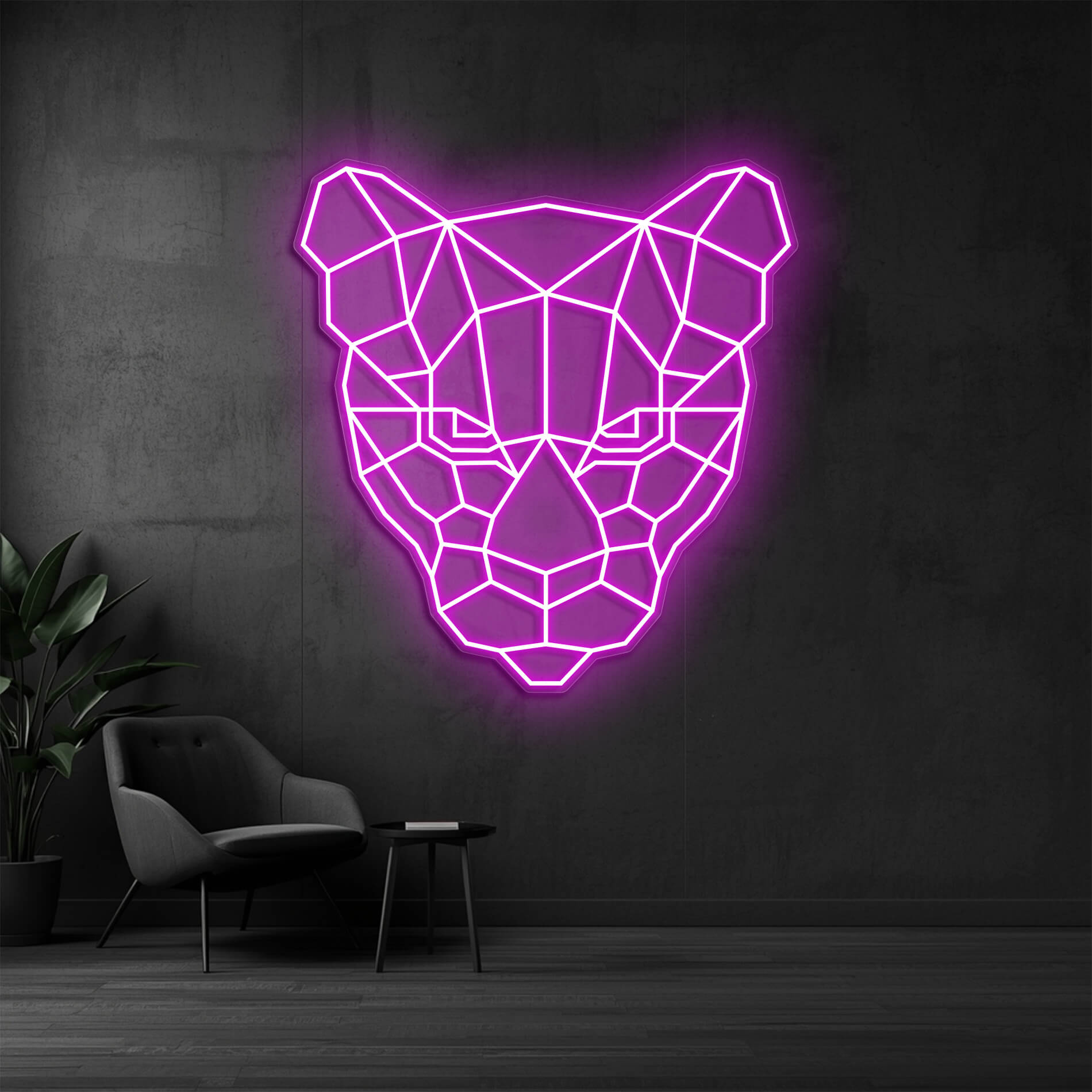 Puma Neon Design pink als auffällige Lichtdekoration