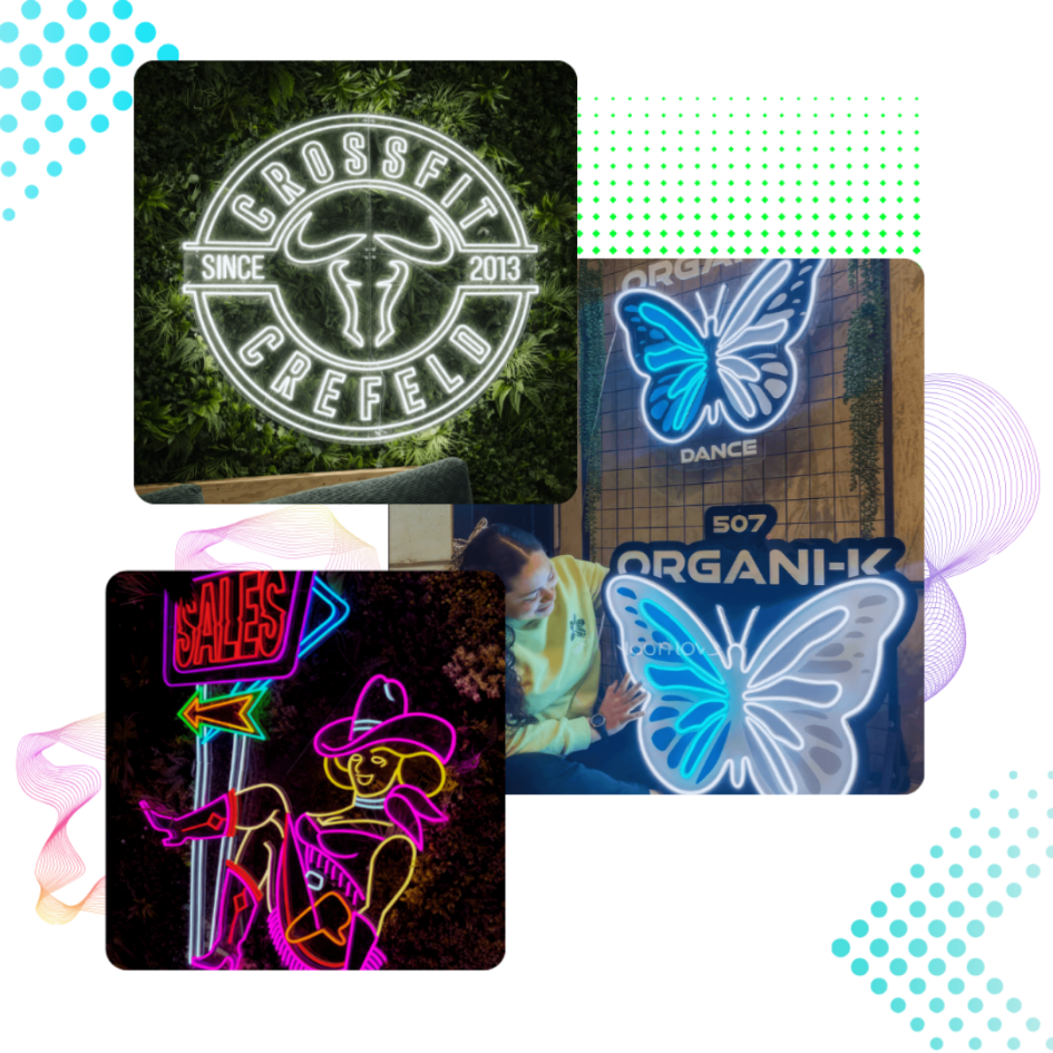 Neon Logo Beispiele